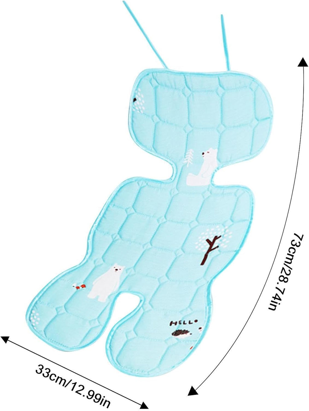 Baby Car Seat Cooling Pad - Cooling Pad for Baby Car Seat - Breathable Summer Seat | 200g Cools & Protects Seat From Stains, Stroller & Seat