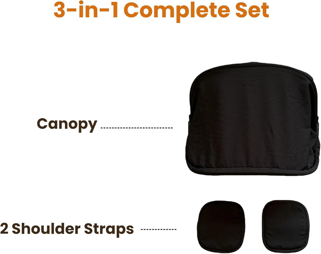 Compatible with Doona Car Seat Cover - 3 in 1 Baby Stroller Replacement Accessories for Newborn Baby Stroller