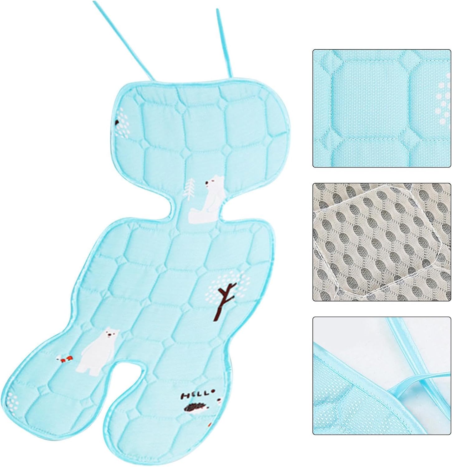 Baby Car Seat Cooling Pad - Cooling Pad for Baby Car Seat - Breathable Summer Seat | 200g Cools & Protects Seat From Stains, Stroller & Seat