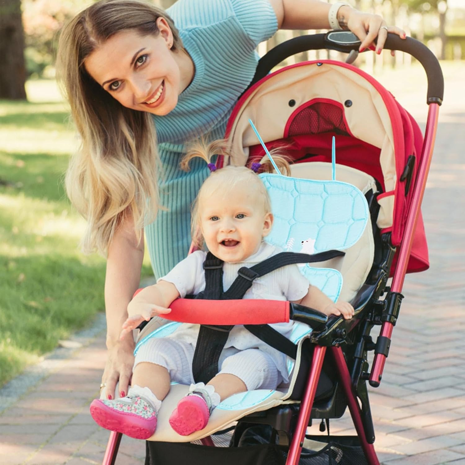 Baby Car Seat Cooling Pad - Cooling Pad for Baby Car Seat - Breathable Summer Seat | 200g Cools & Protects Seat From Stains, Stroller & Seat