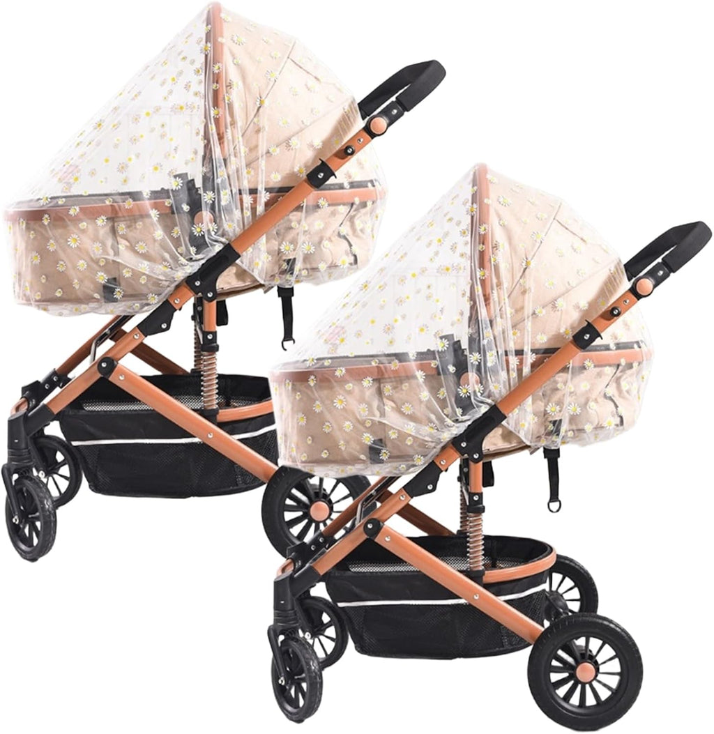 Stroller Net | 2 Pack Portable Baby Stroller Protector Covers - Elastic Stretch Shield Straps for Strollers Cribs, Cribs, Cribs, Babies