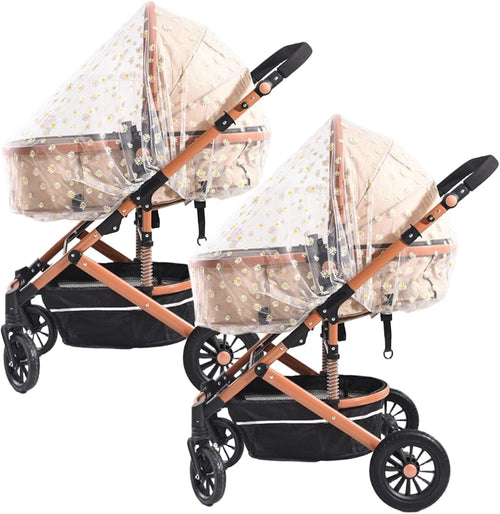 Stroller Net | 2 Pack Portable Baby Stroller Protector Covers - Elastic Stretch Shield Straps for Strollers Cribs, Cribs, Cribs, Babies